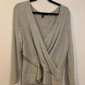 White House Black Market Gray Sweater